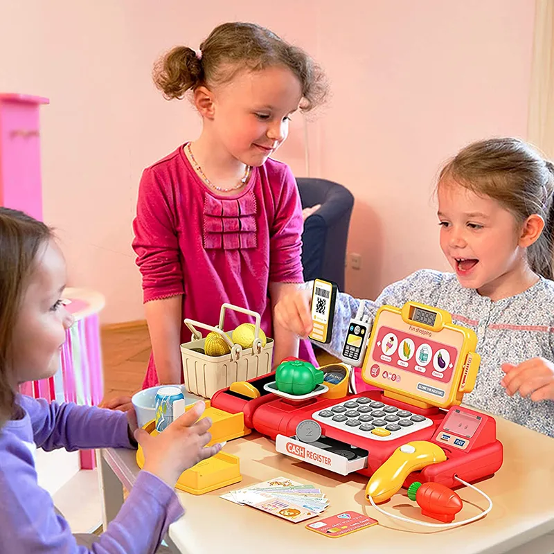 קופה רושמת לילדים עם אשראי ומשקל קופה רושמת לילדים עם אשראי ומשקל